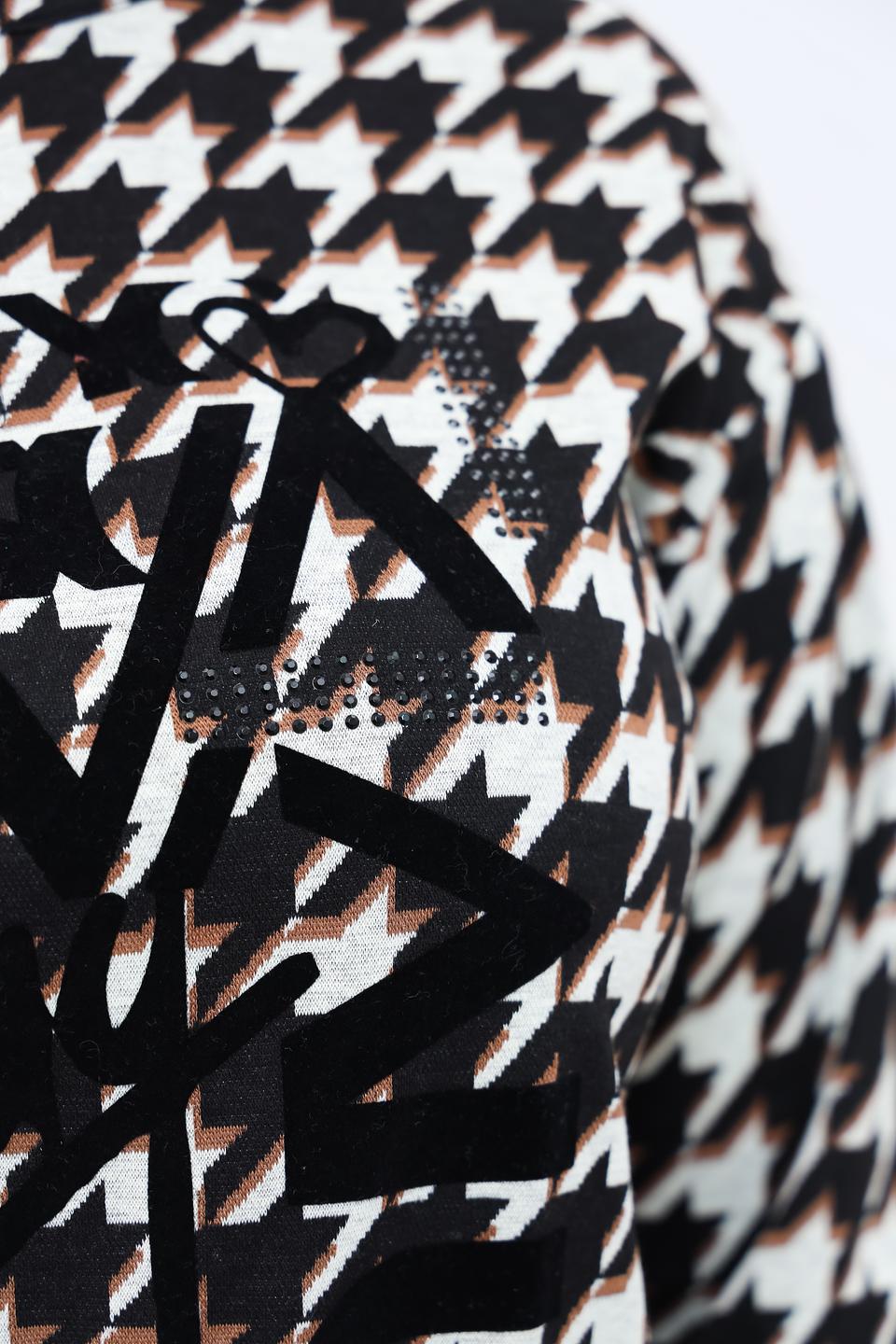 Пуловер Lebek в клетку