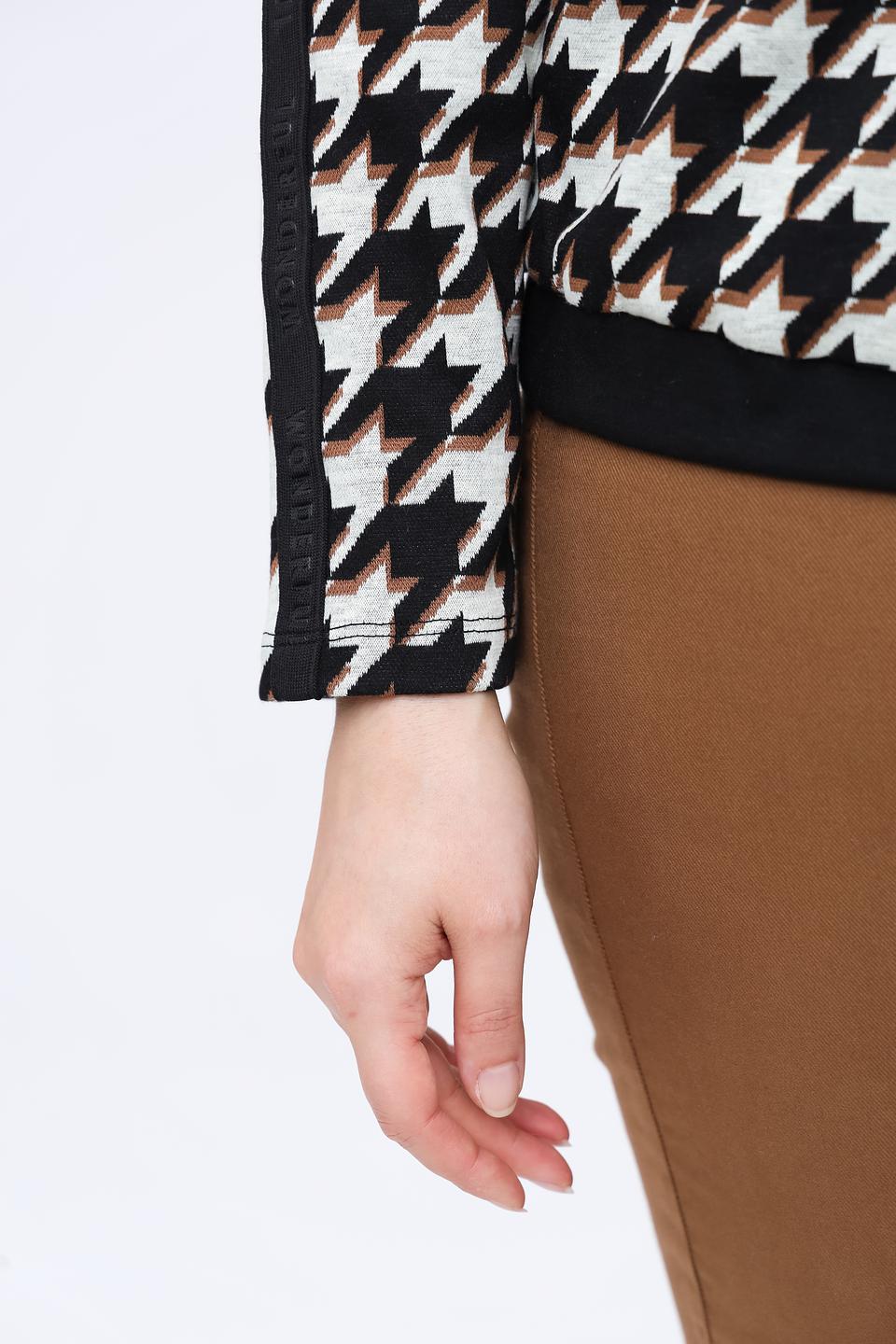 Пуловер Lebek в клетку