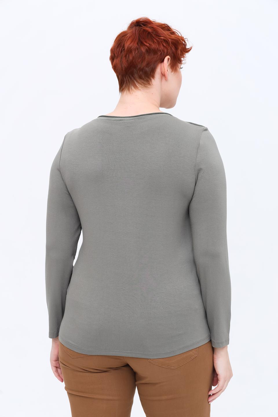 Лонгслив Lebek с геометричным принтом