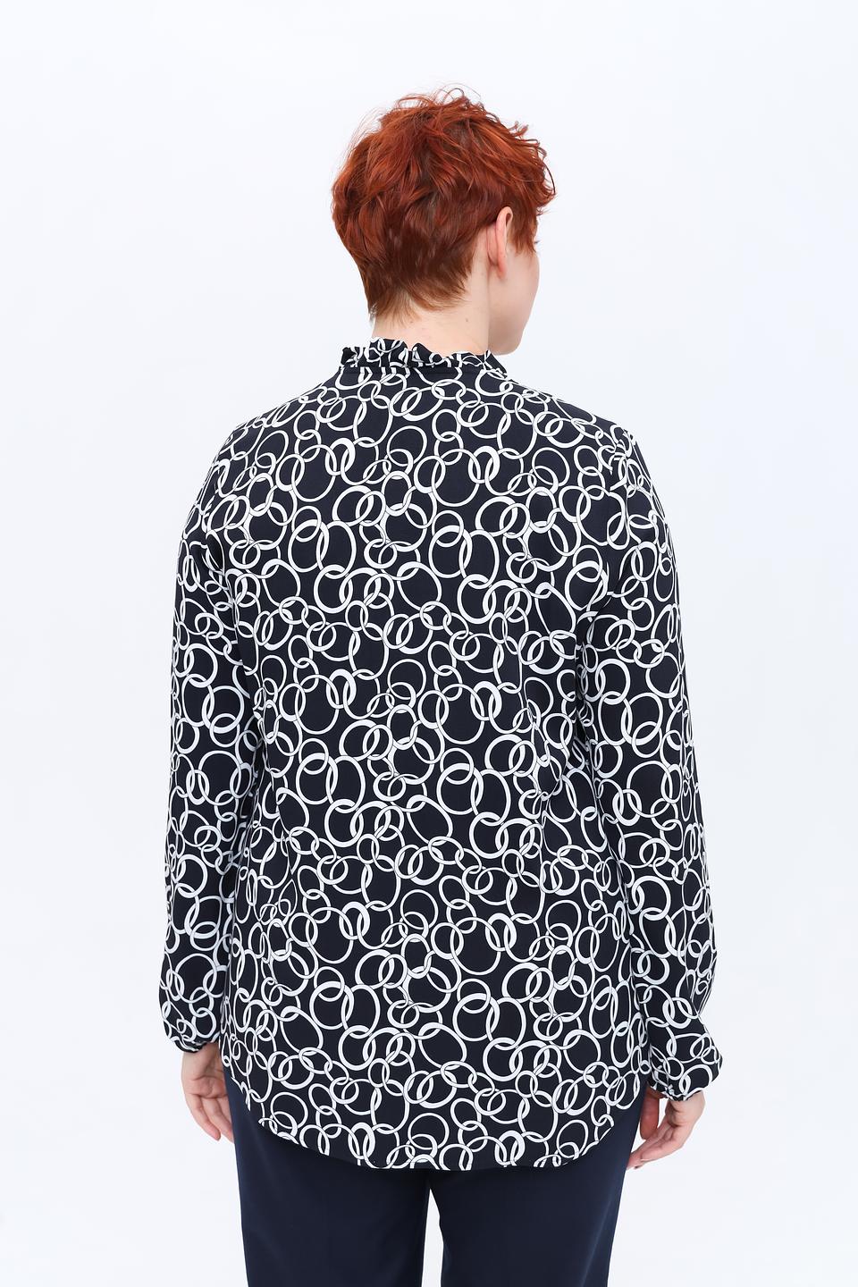 Блуза Erfo с принтом в полоску