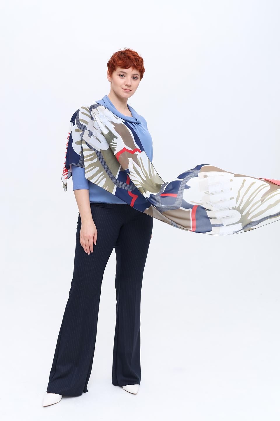 Шарф Frank Walder с тропическим принтом