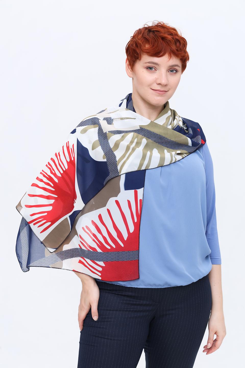 Шарф Frank Walder с тропическим принтом