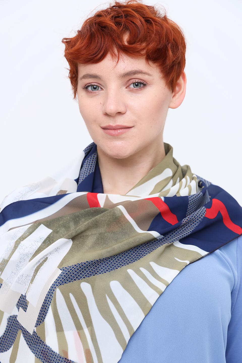 Шарф Frank Walder с тропическим принтом