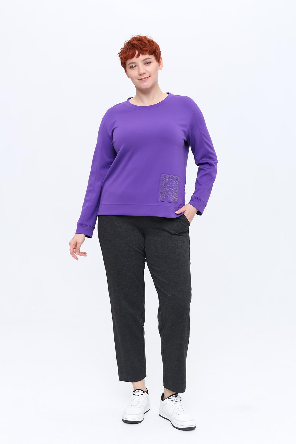 Пуловер Rabe collection фиолетовый