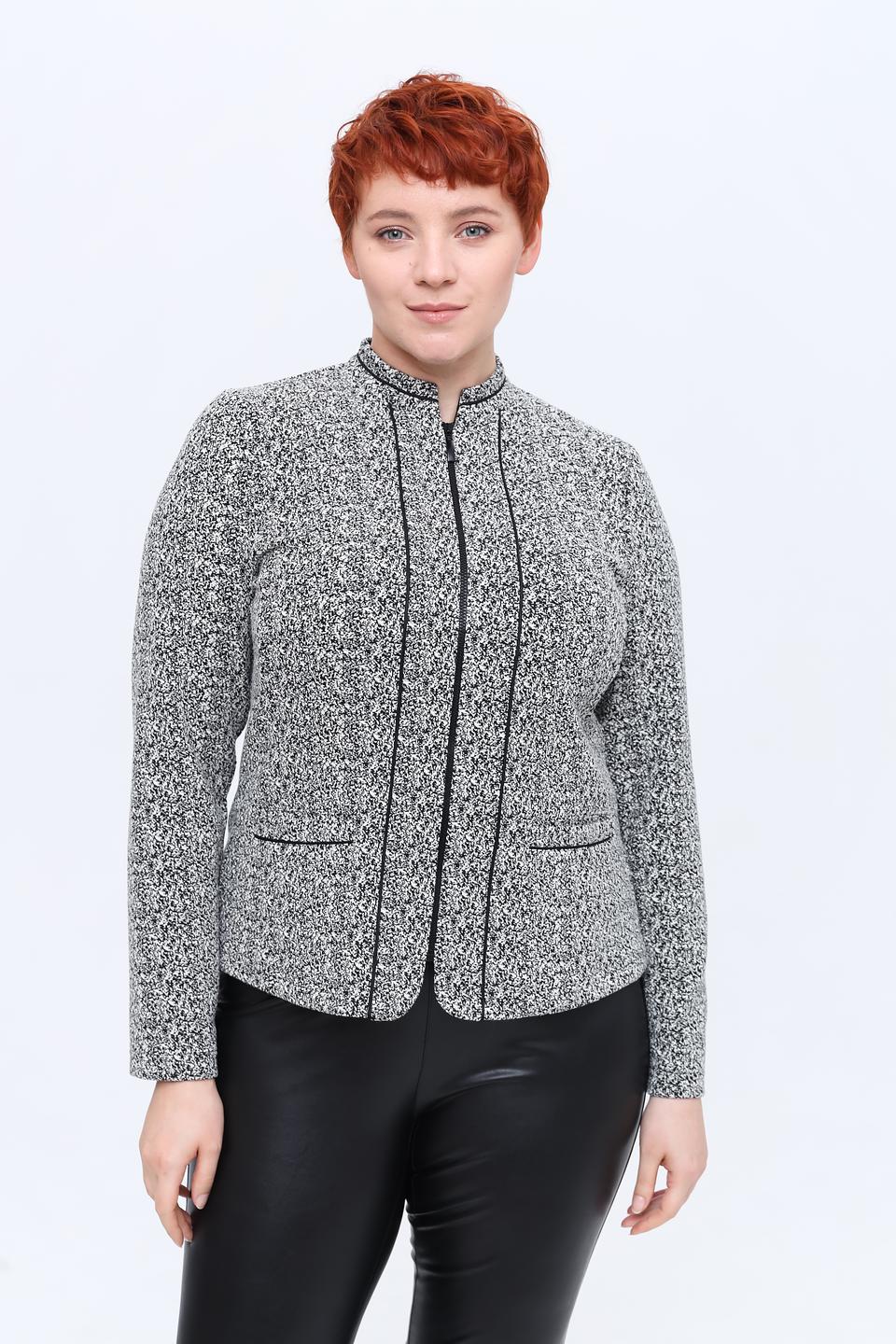 Жакет Frank Walder в клетку серый