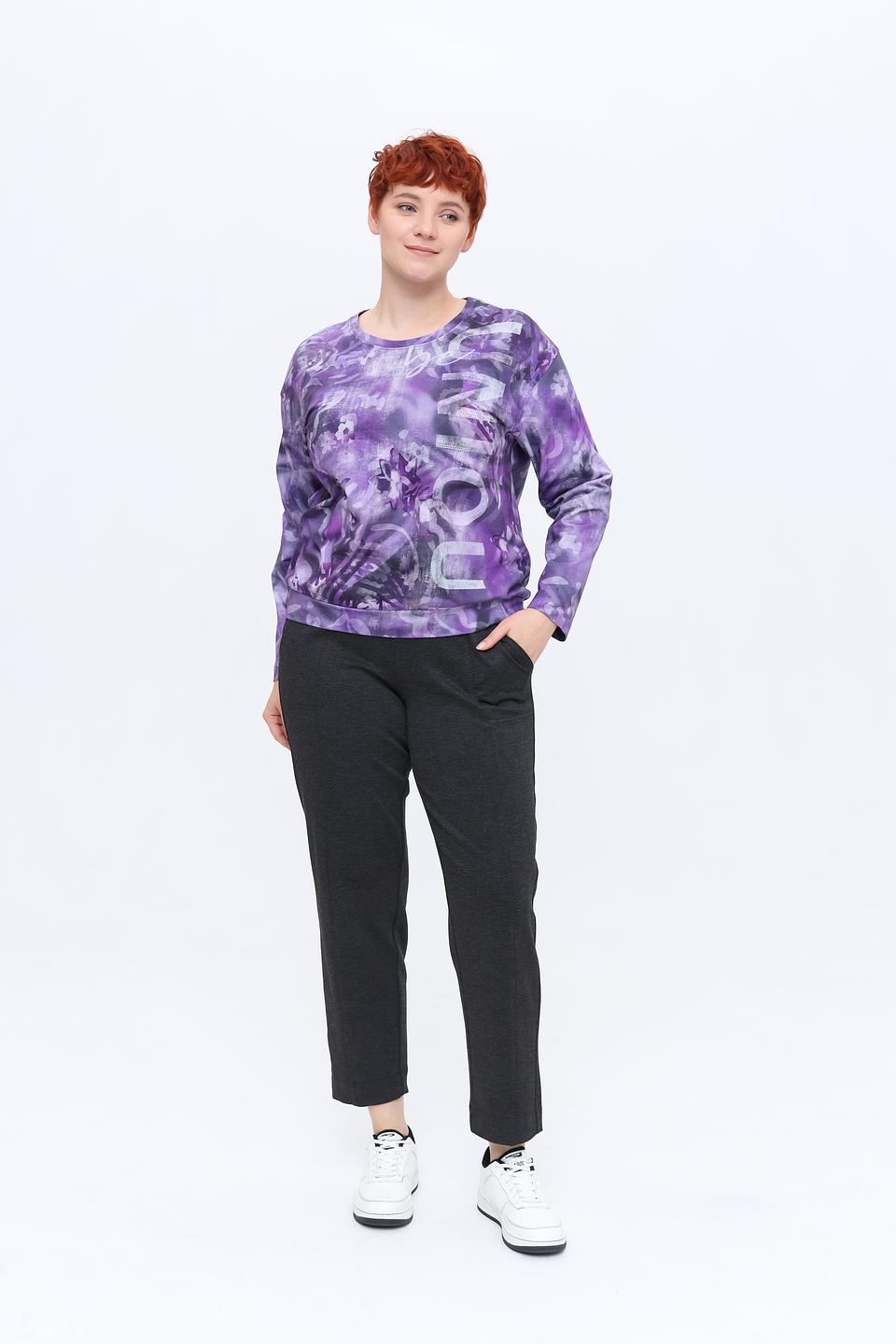 Брюки Frapp серые с поясом