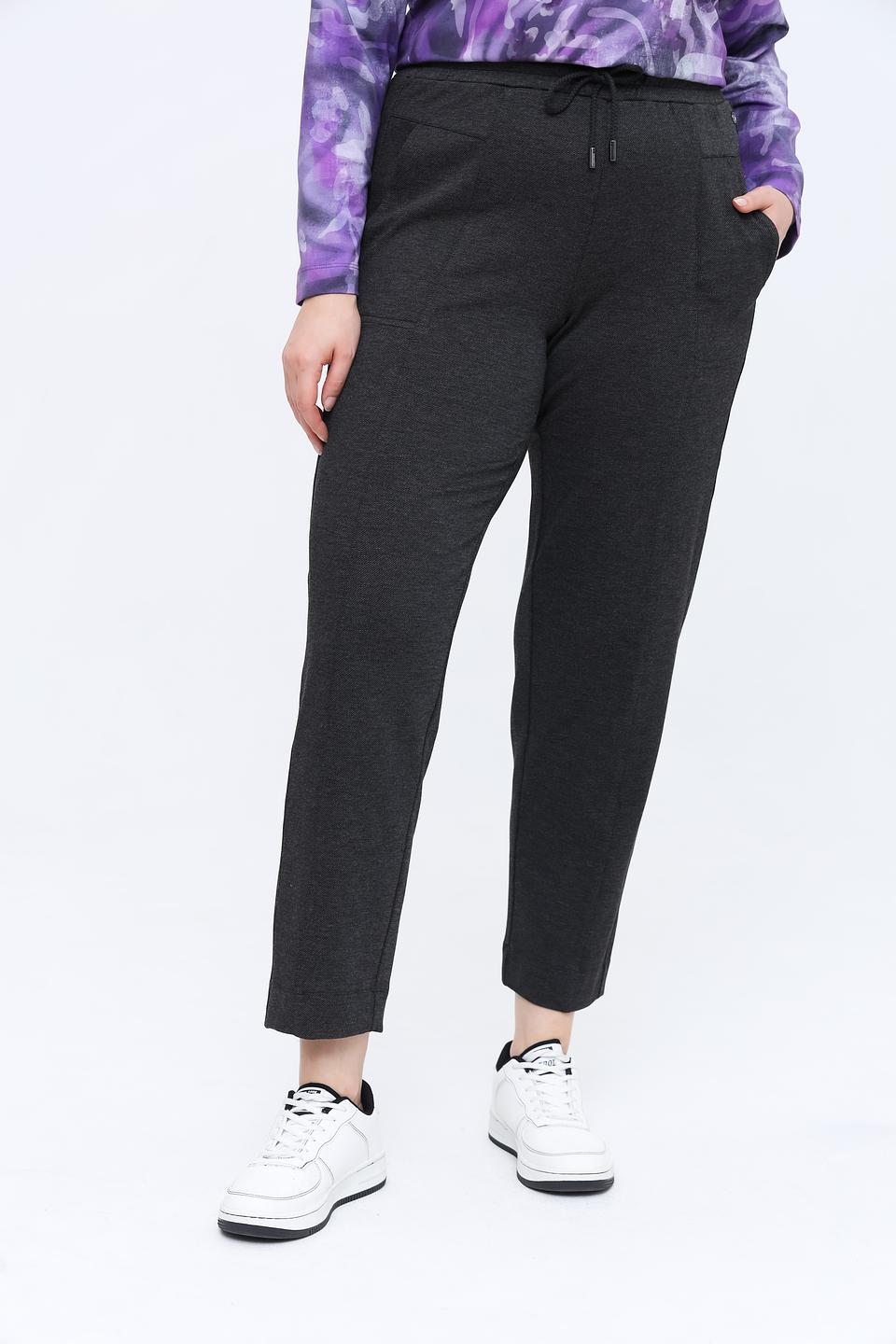 Брюки Frapp серые с поясом