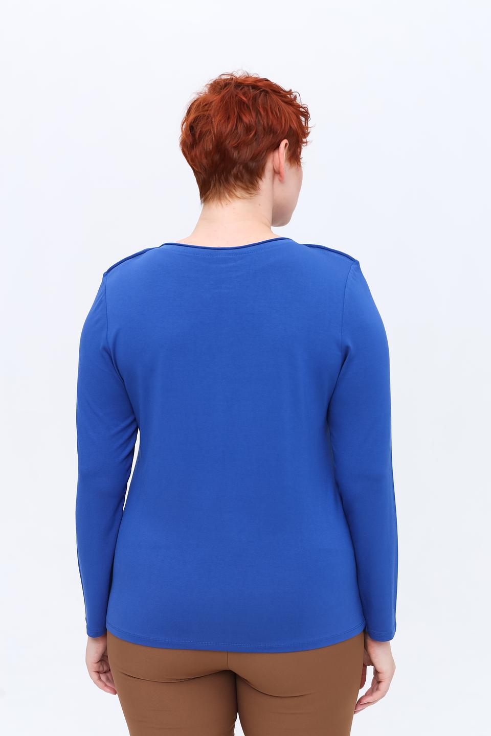 Лонгслив Lebek синий