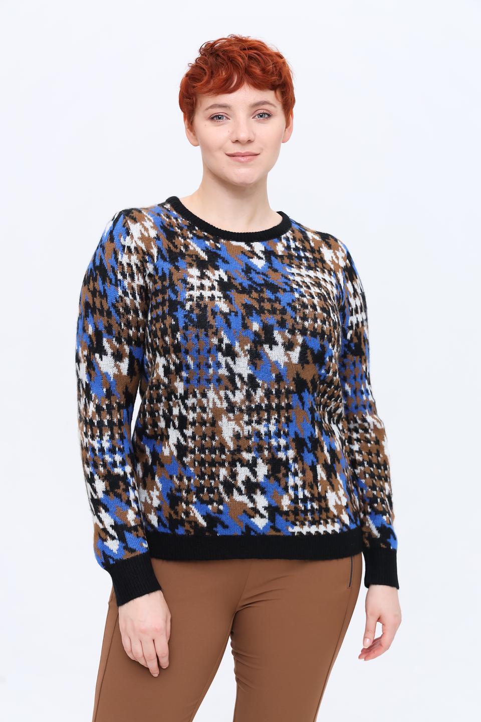 Пуловер Lebek в клетку