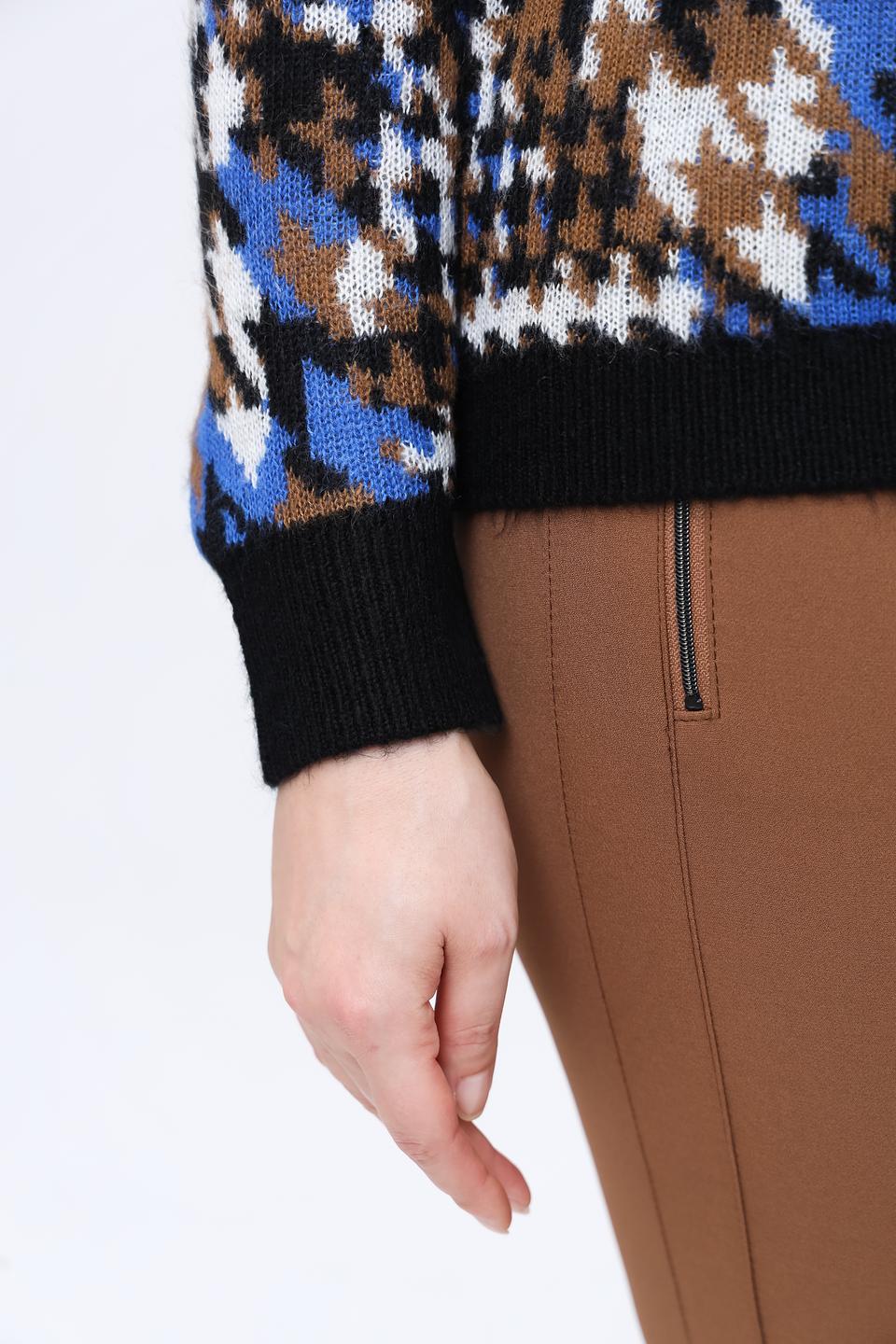 Пуловер Lebek в клетку