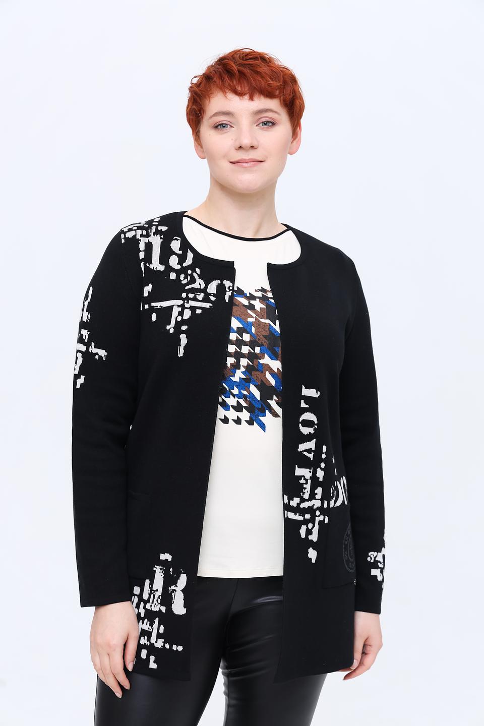 Жакет Rabe collection с принтом чёрный