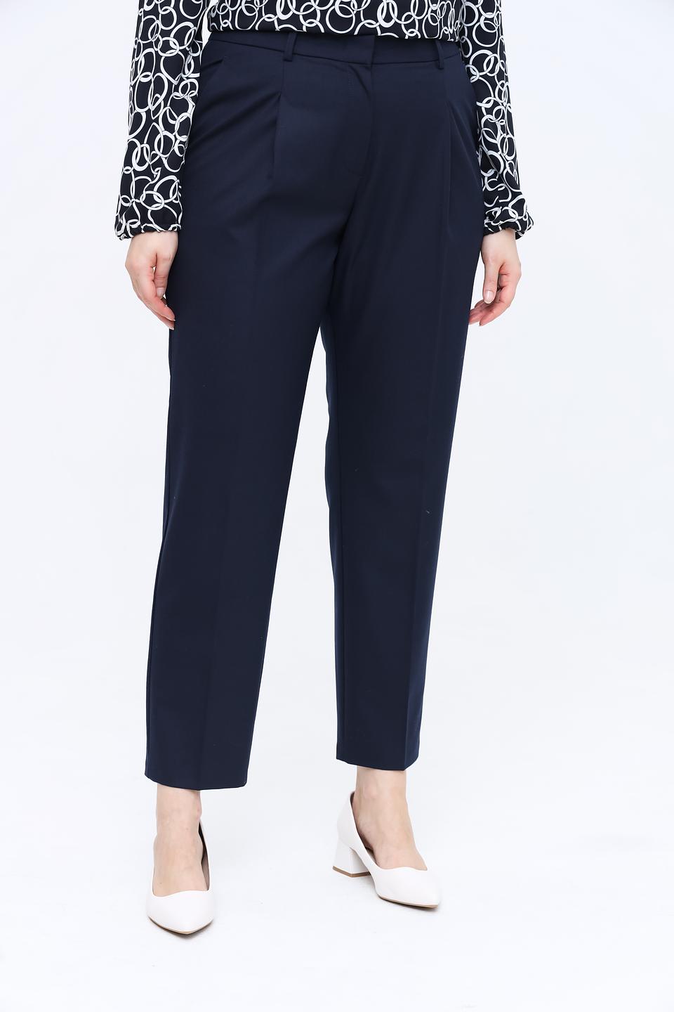 Брюки классические Lecomte темно-синие