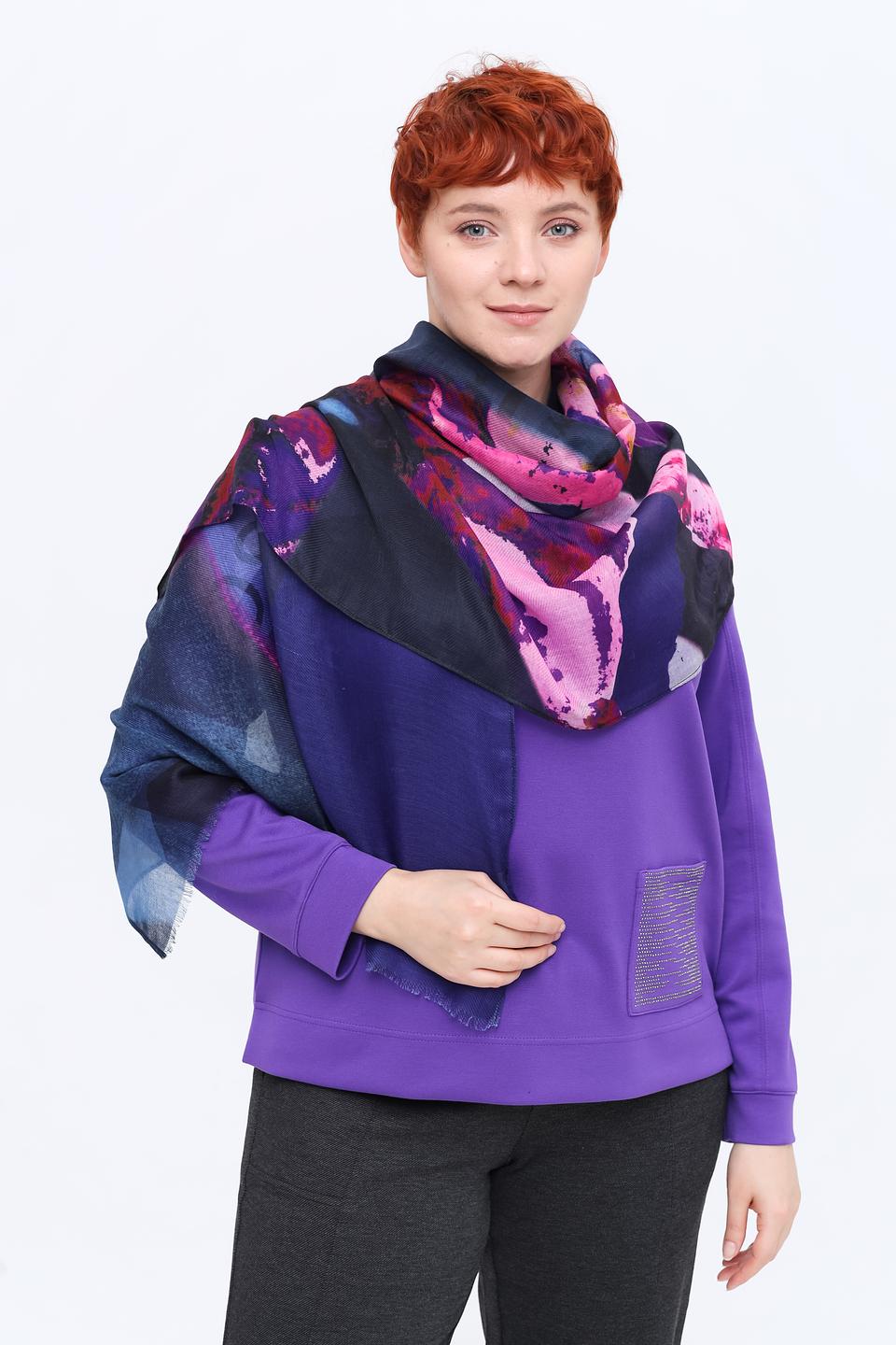 Платок Lecomte с цветочным принтом