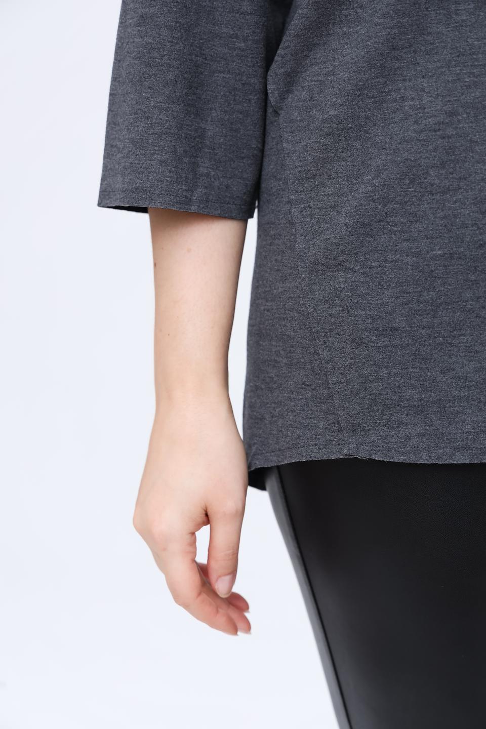 Блуза Via Appia серая с молнией