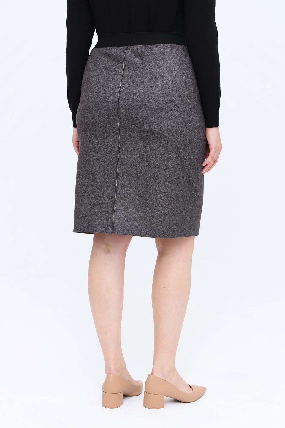 Юбка Frank Walder серая приталенная