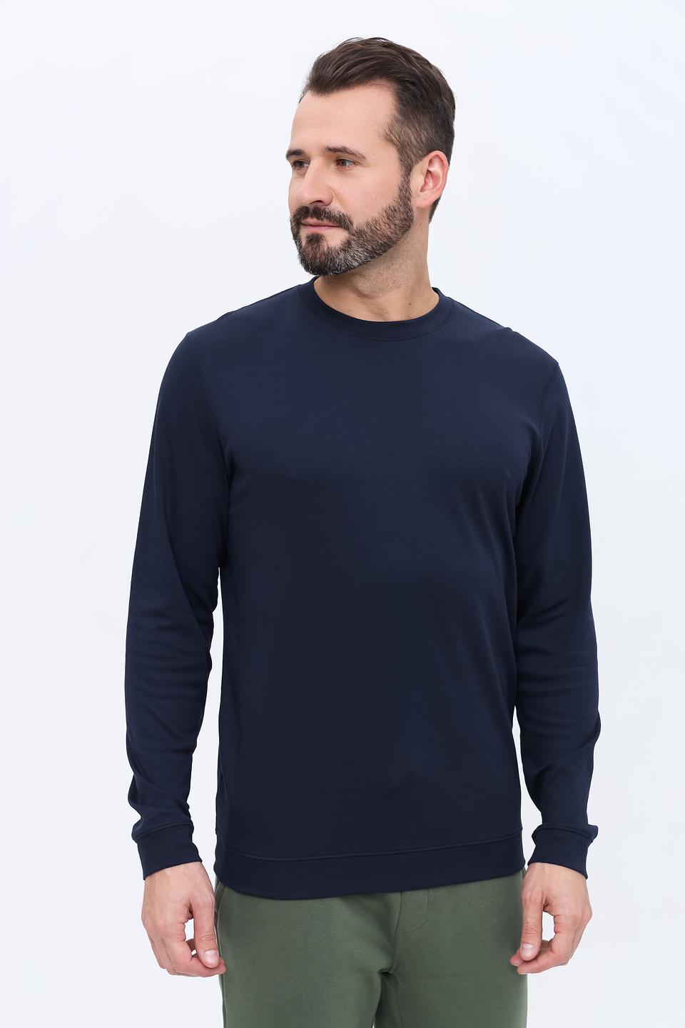 Лонгслив Ragman базовый тёмно-синий