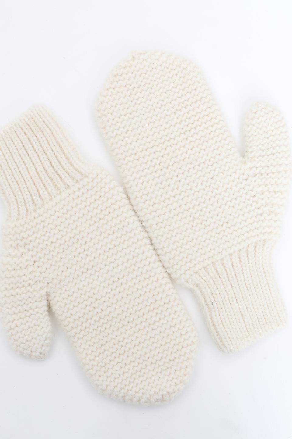 Перчатки Marhatter вязаные кремовые