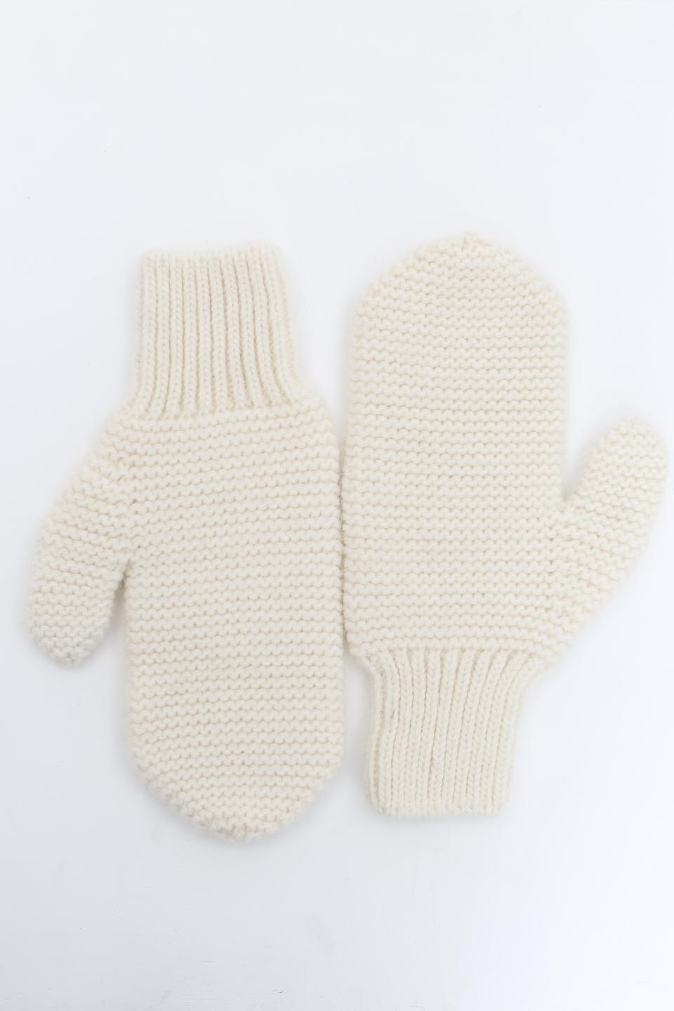 Перчатки Marhatter вязаные кремовые