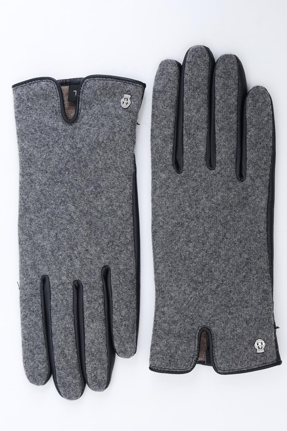 Перчатки Roeckl серые с черным