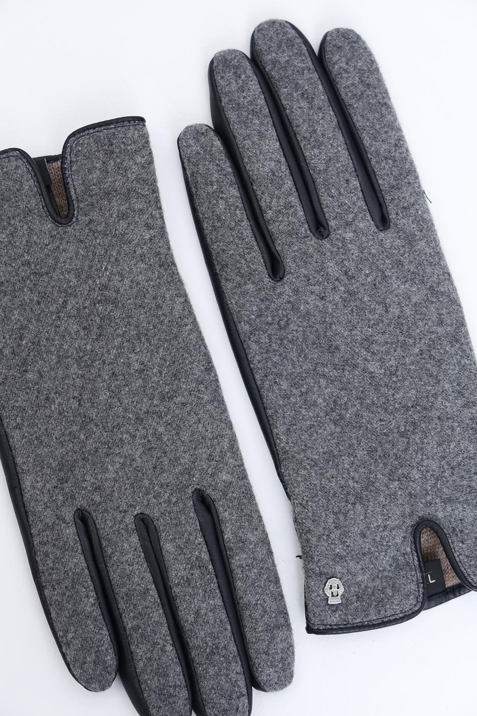 Перчатки Roeckl серые с черным