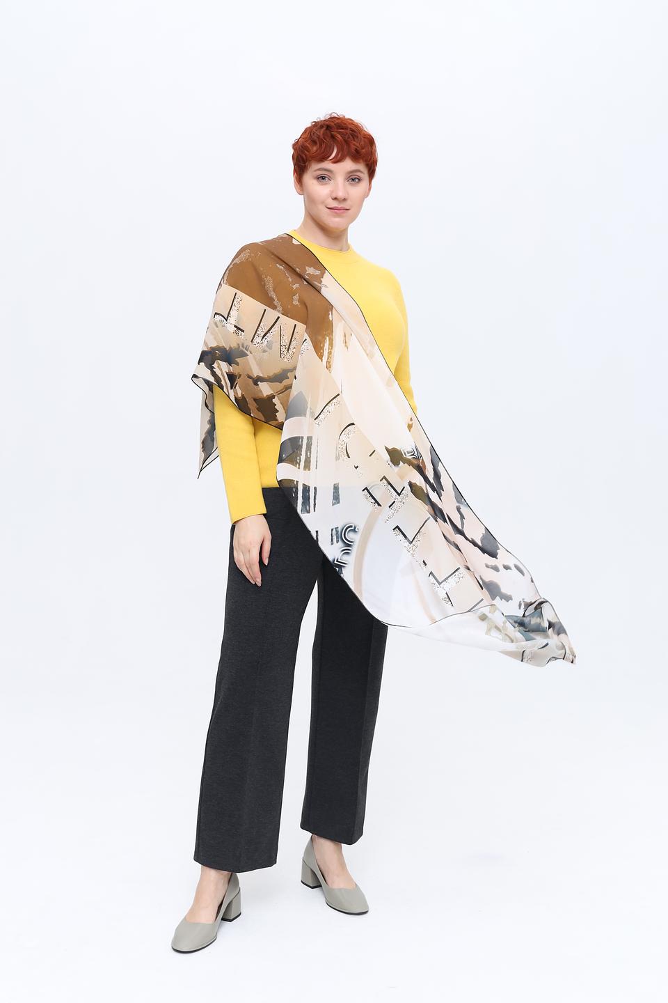 Шарф Frank Walder с принтом