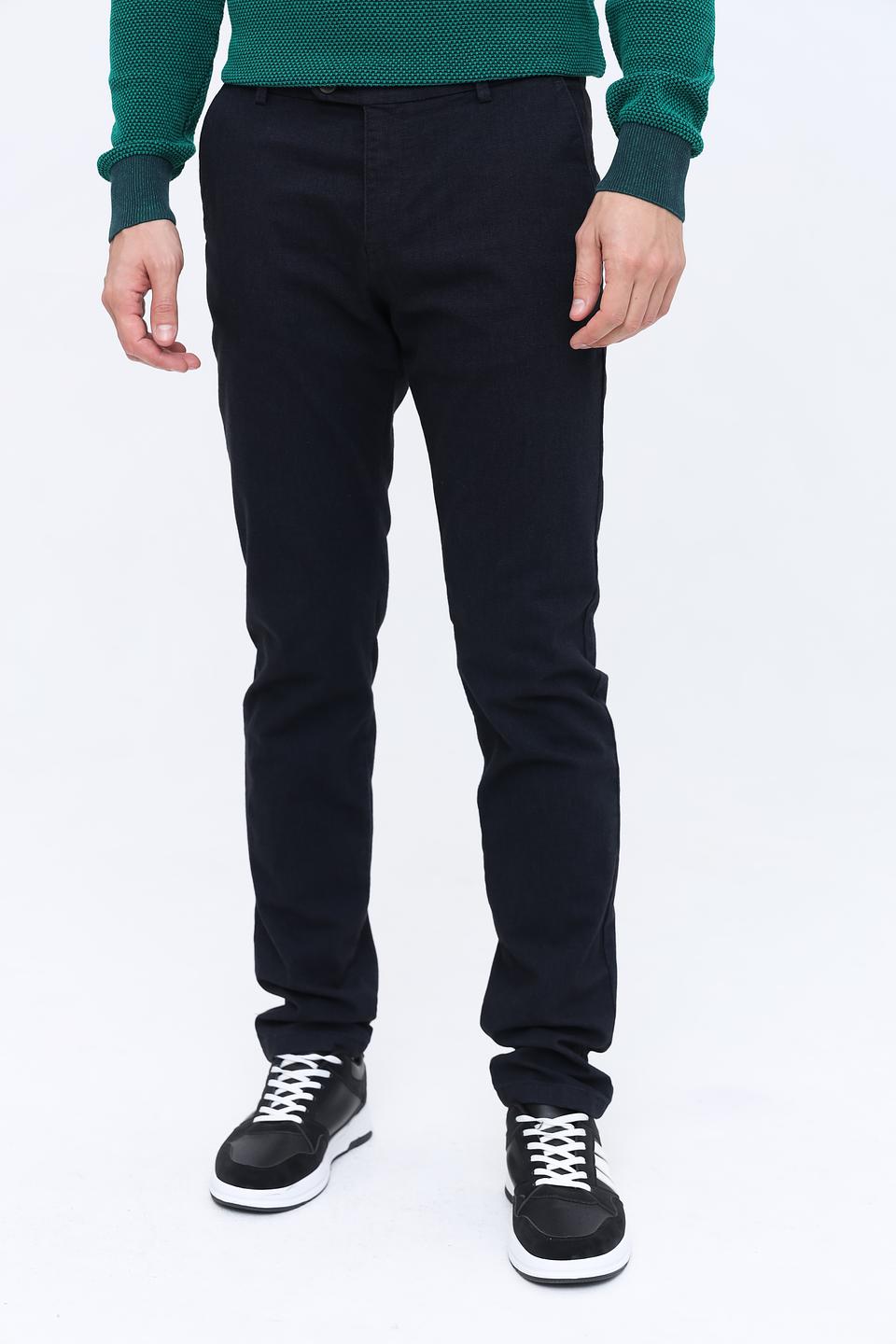 Брюки Bugatti чёрные slim fit