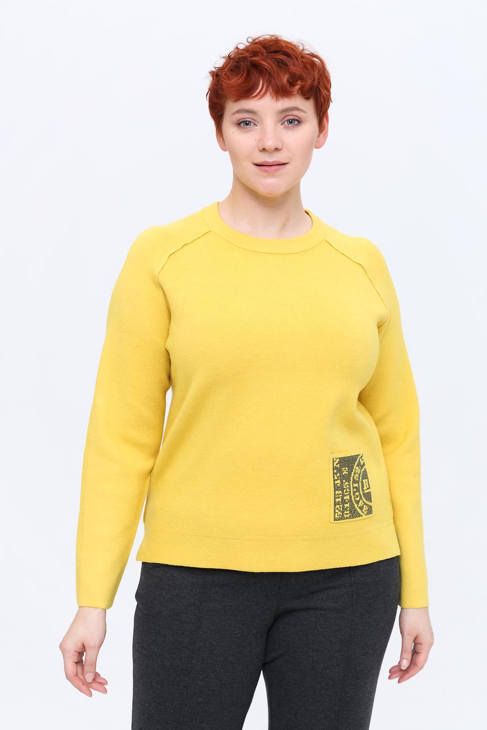 Пуловер Rabe collection горчичный