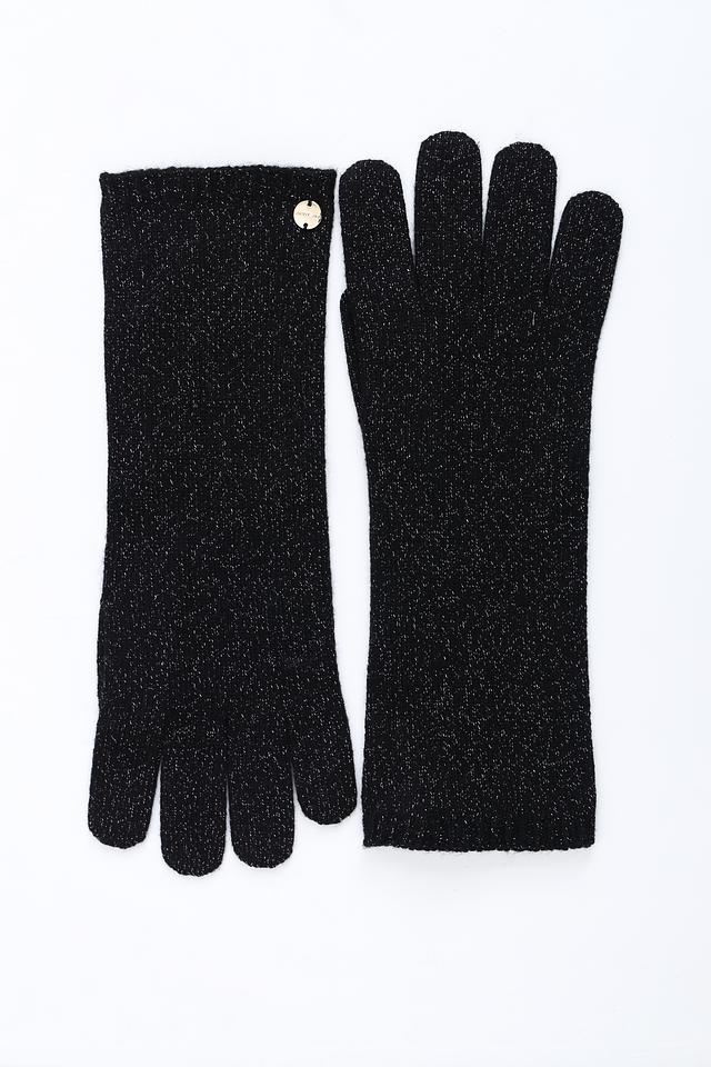 Перчатки Marc Cain с блестками чёрные