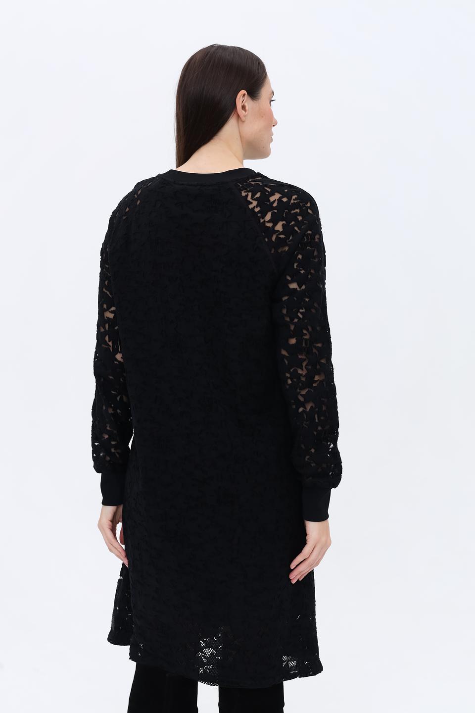 Платье Marc Cain чёрное с ажуром