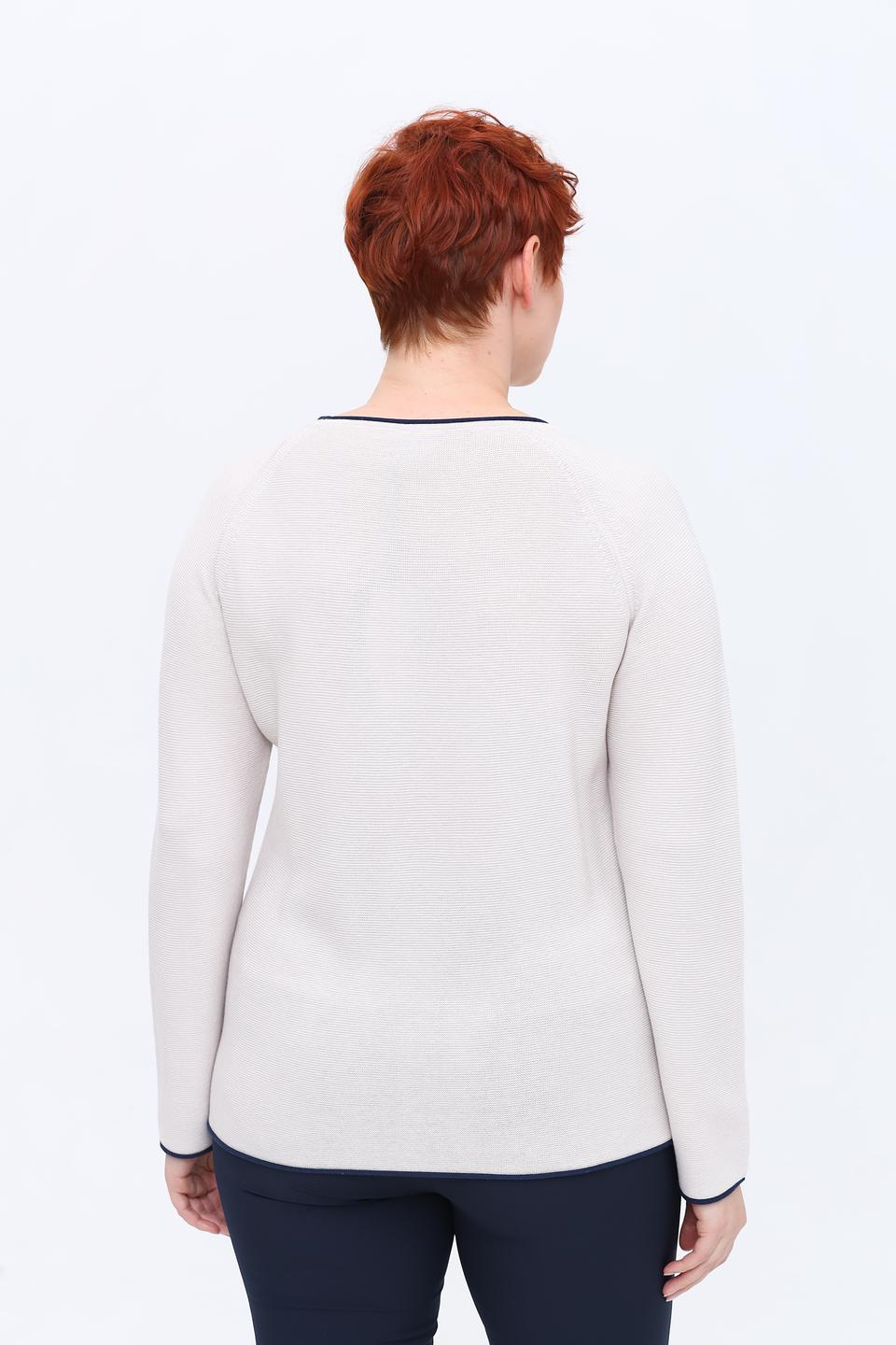 Пуловер Rabe collection с принтом бежевый