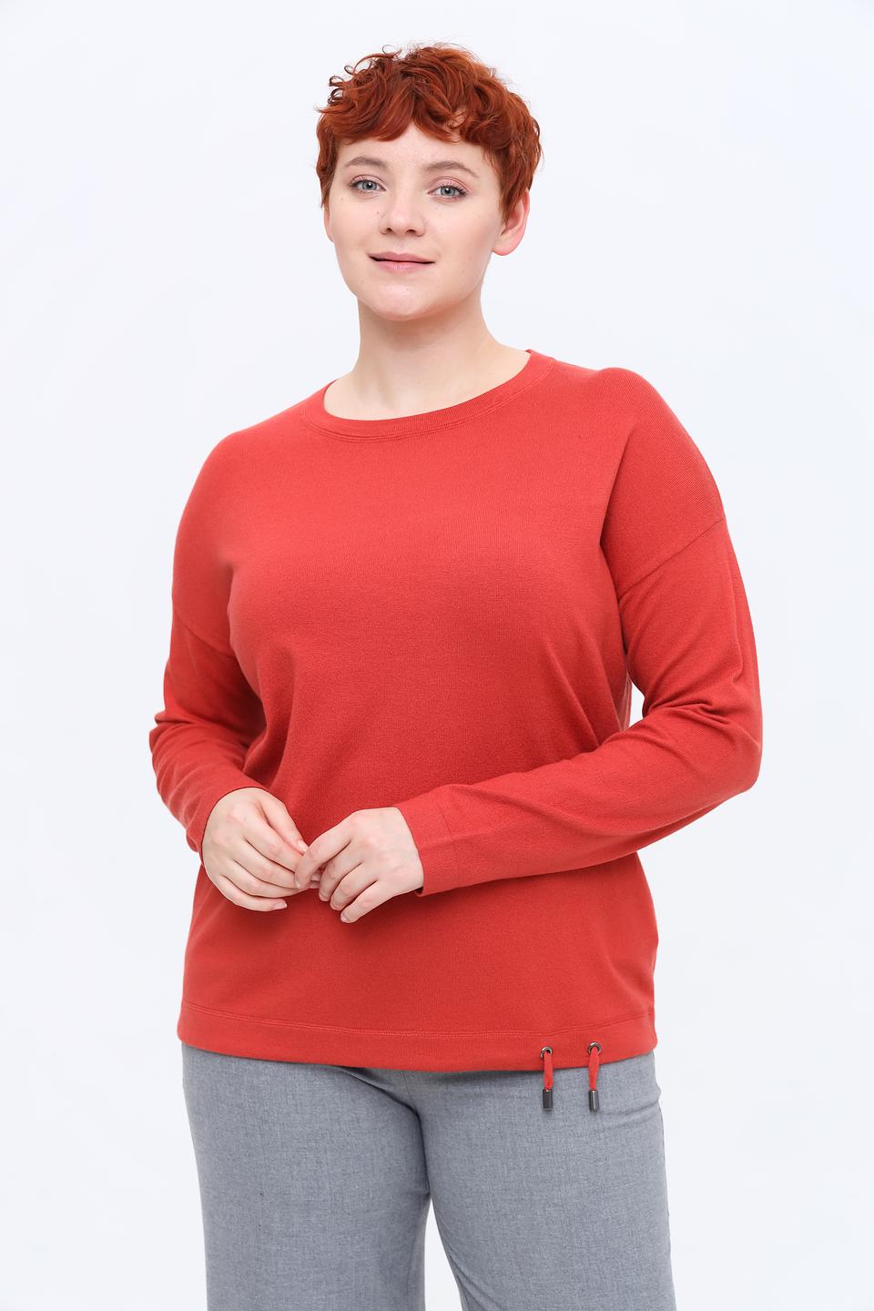 Пуловер Frank Walder терракотовый