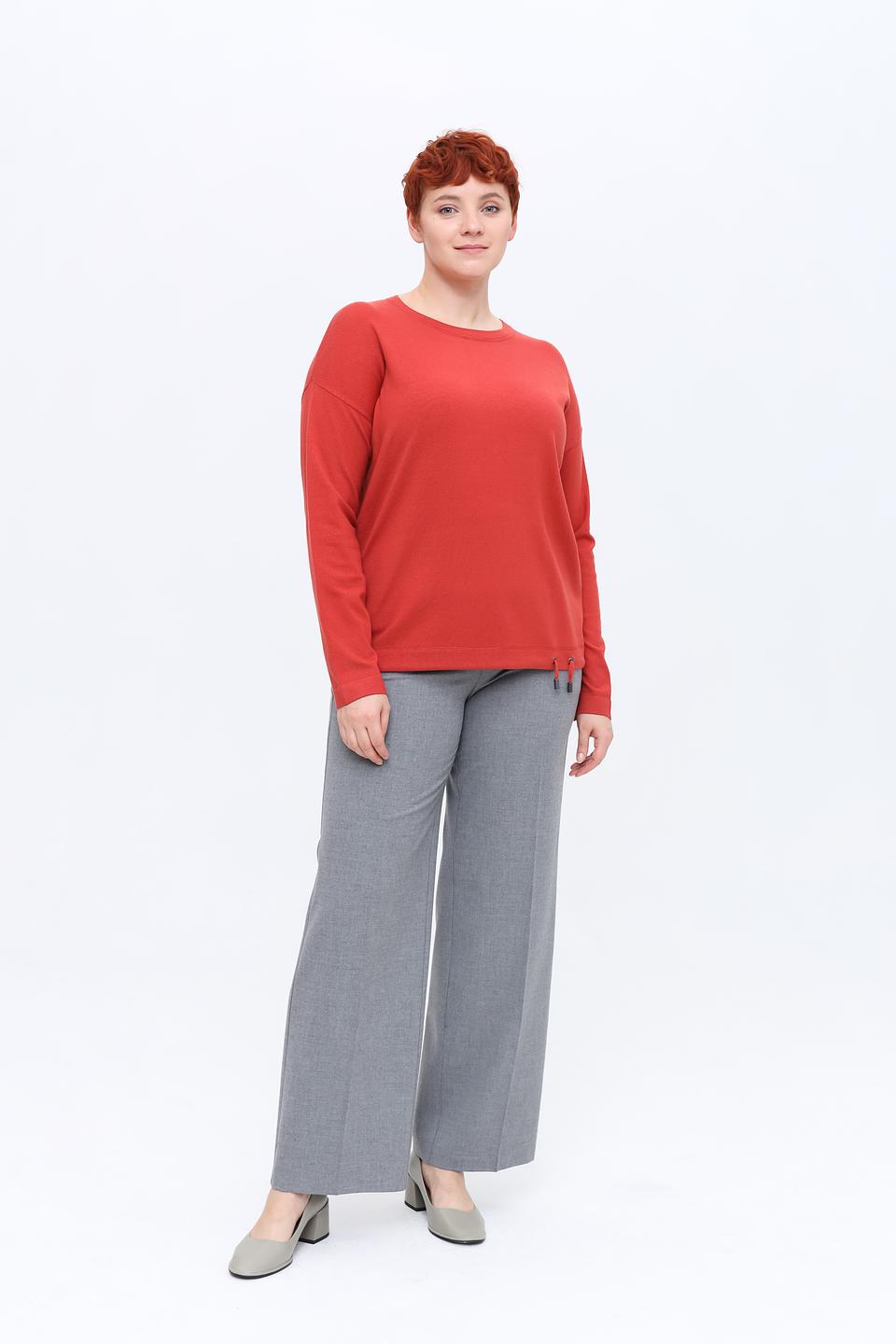 Пуловер Frank Walder терракотовый