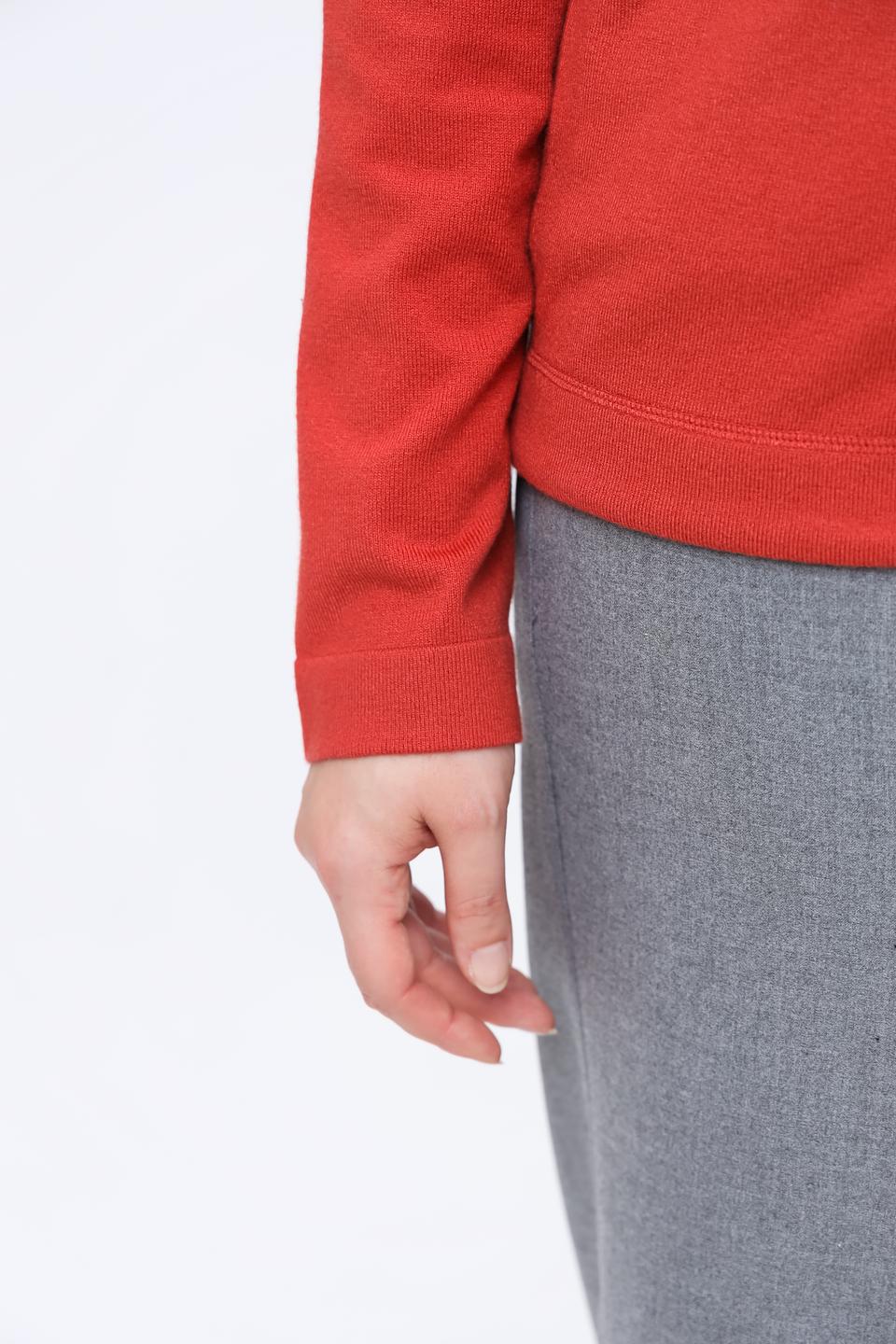 Пуловер Frank Walder терракотовый