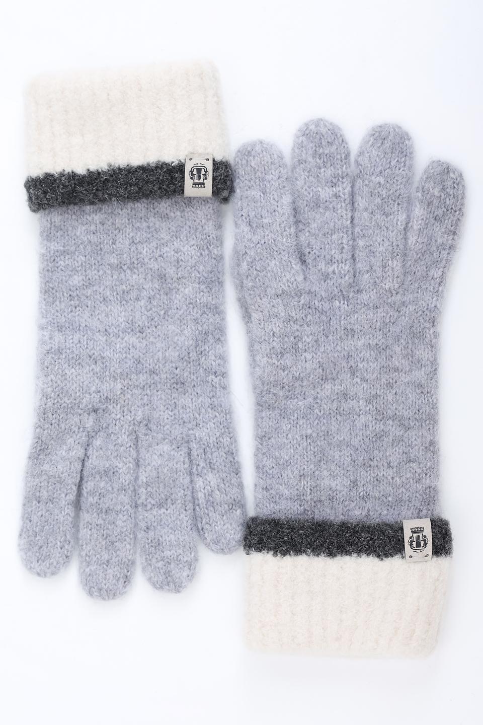 Перчатки Roeckl серые с белым