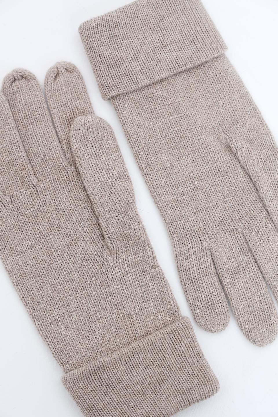 Перчатки Roeckl бежевые вязаные