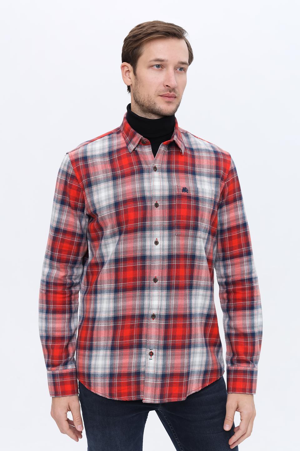 Рубашка Lerros клетка красный