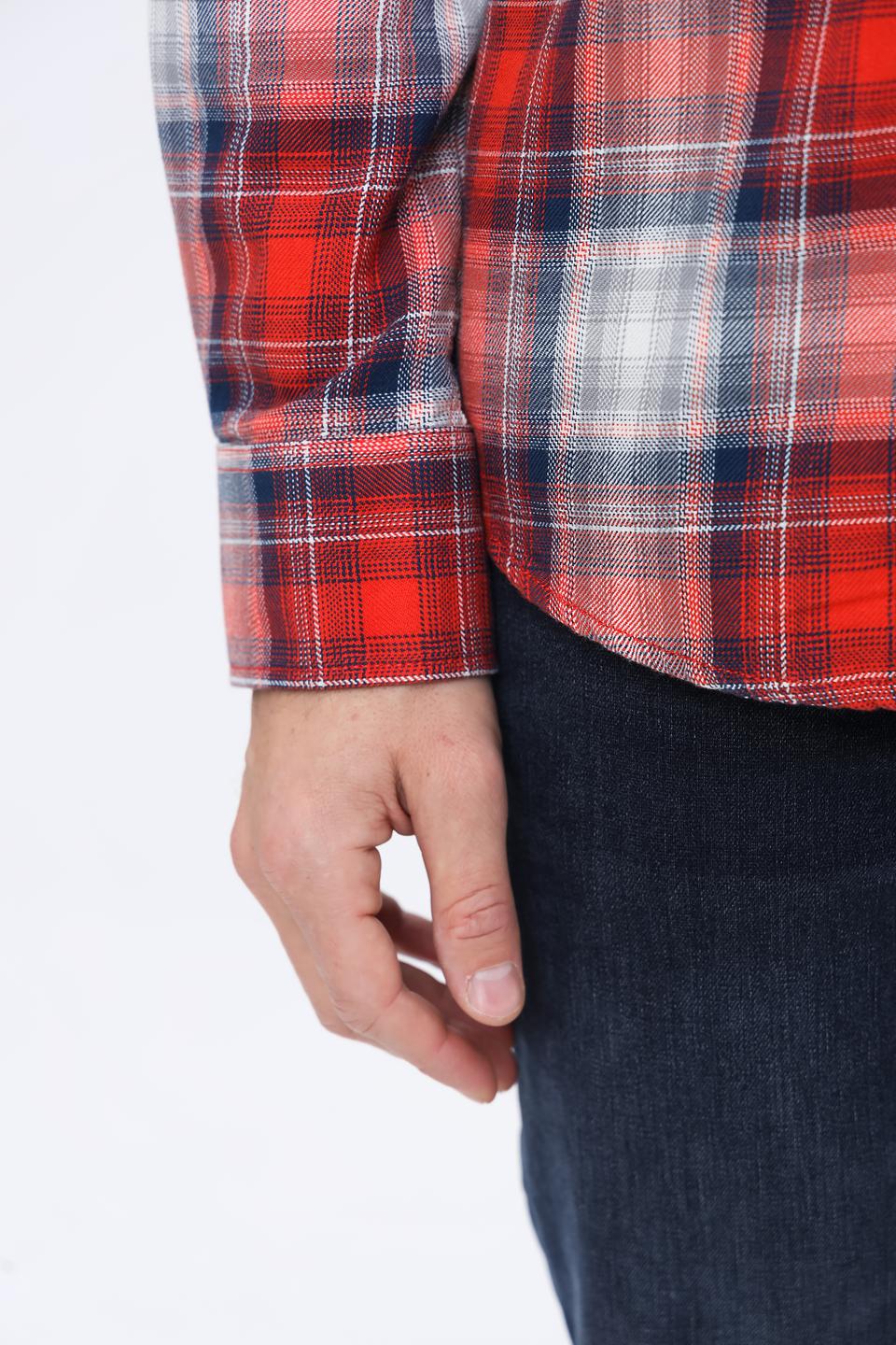 Рубашка Lerros клетка красный