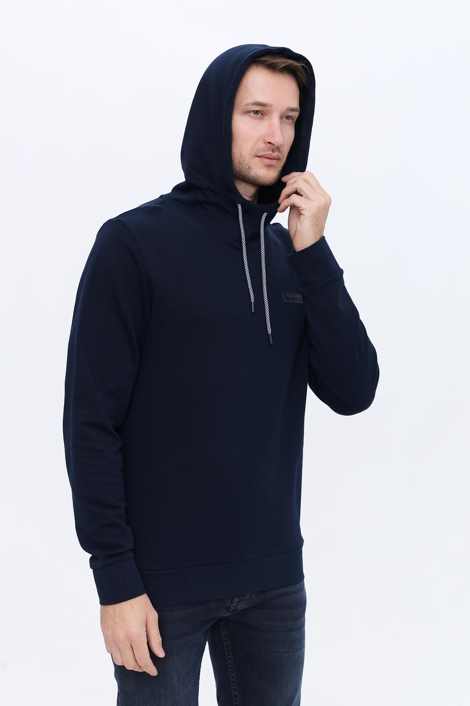 Толстовка Tom Tailor синяя с капюшоном