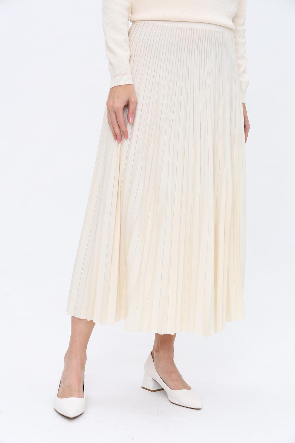 Юбка D. Exterior плиссированная бежевая