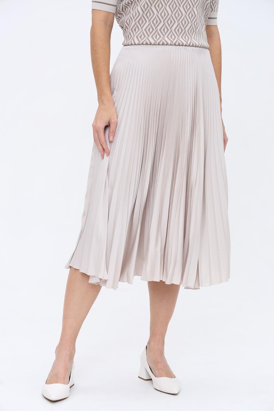 Юбка D. Exterior плиссе бежевая