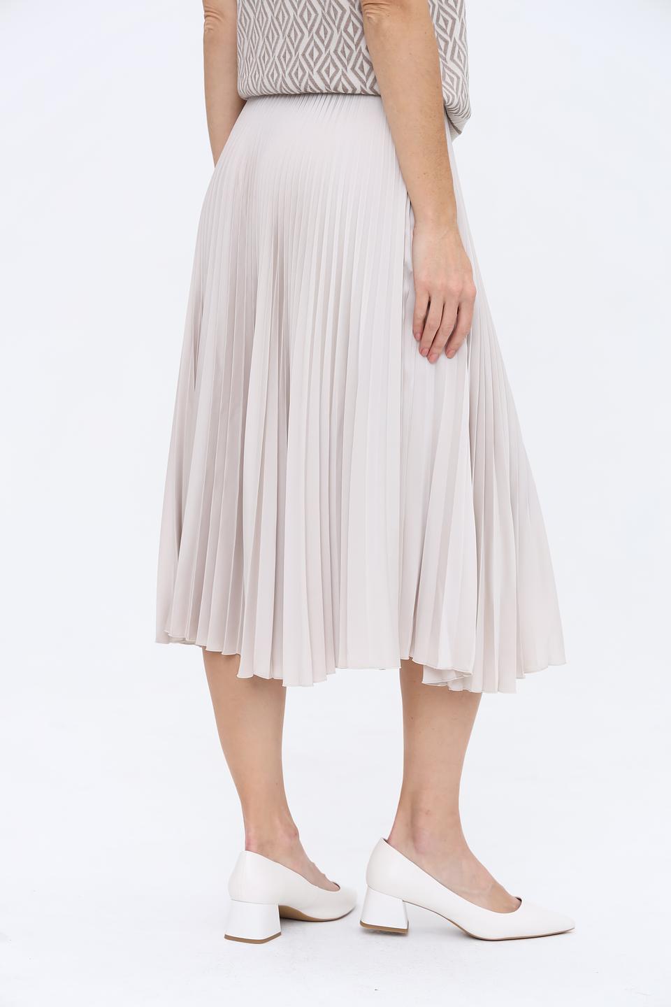 Юбка D. Exterior плиссе бежевая
