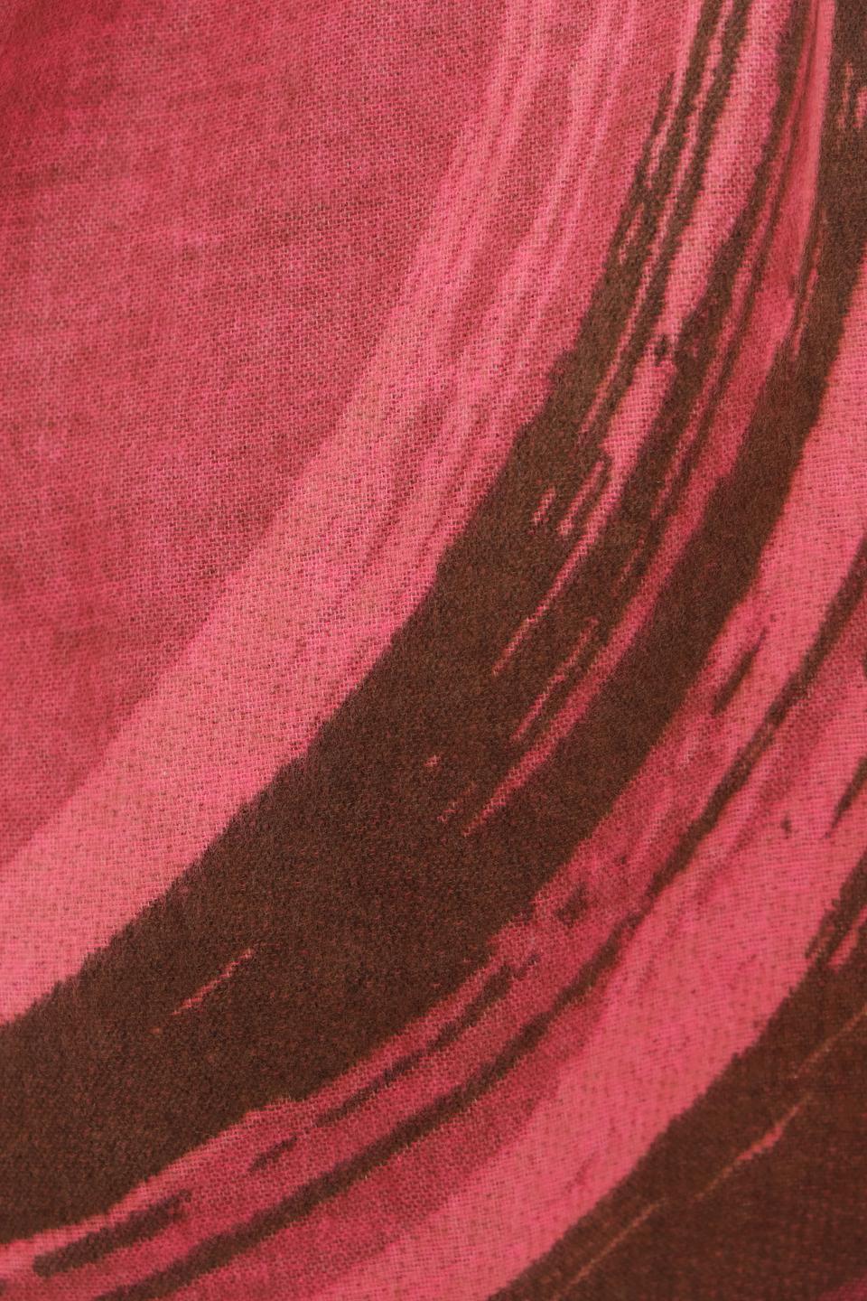 Шарф Fraas в полоску розовый