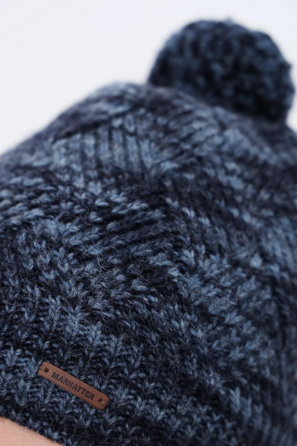 Шапка Marhatter мужская с помпоном