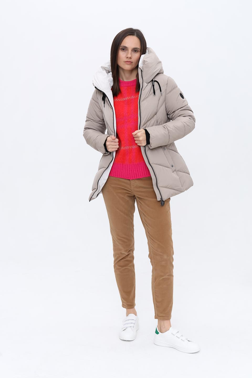 Куртка District стеганая бежевая