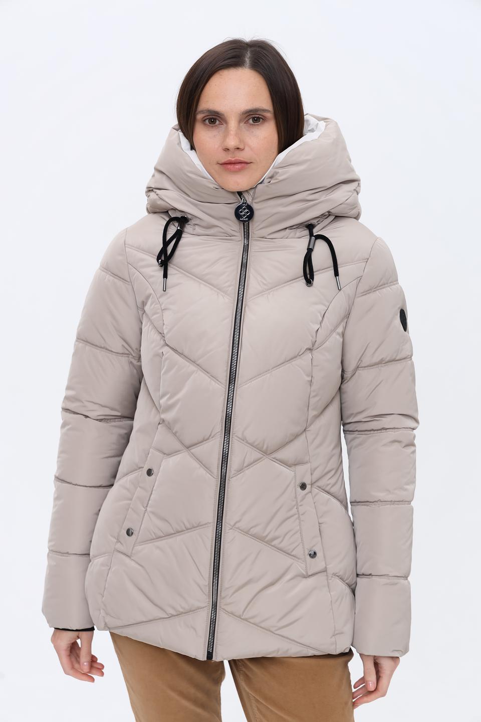 Куртка District стеганая бежевая