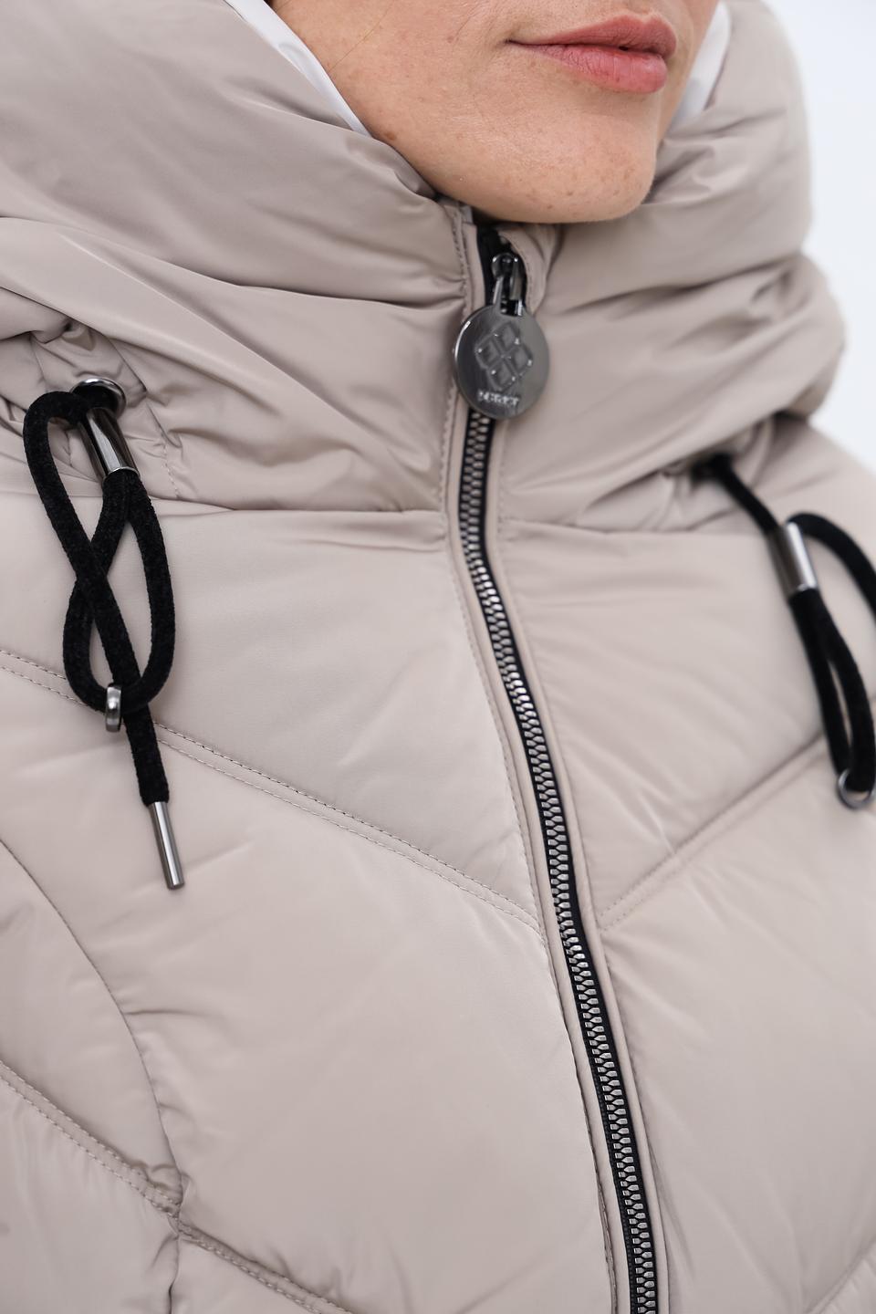 Куртка District стеганая бежевая