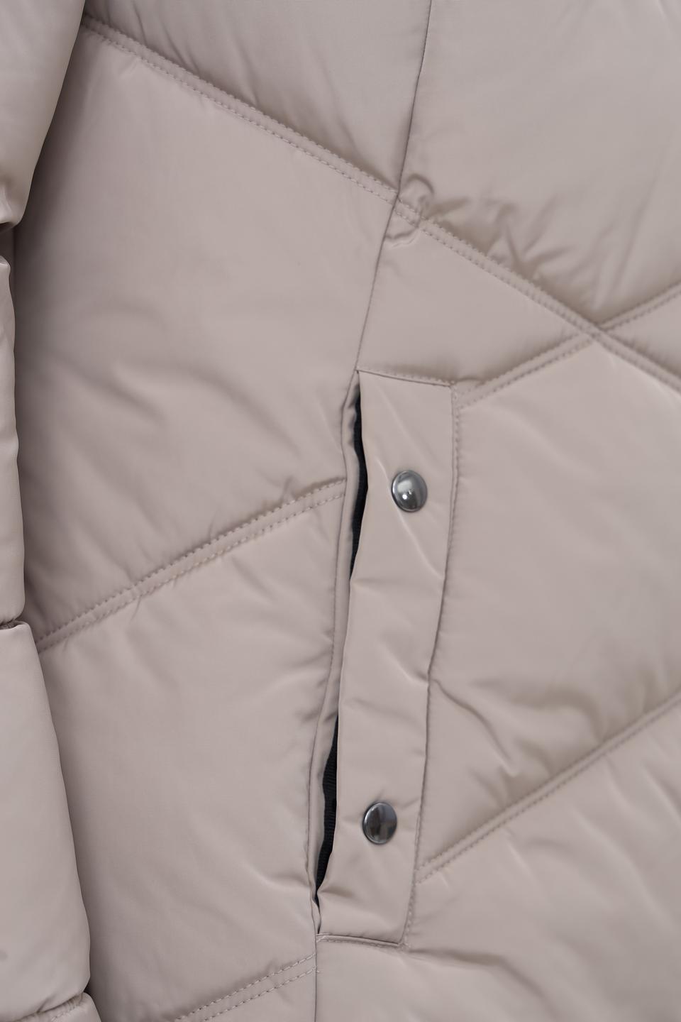 Куртка District стеганая бежевая