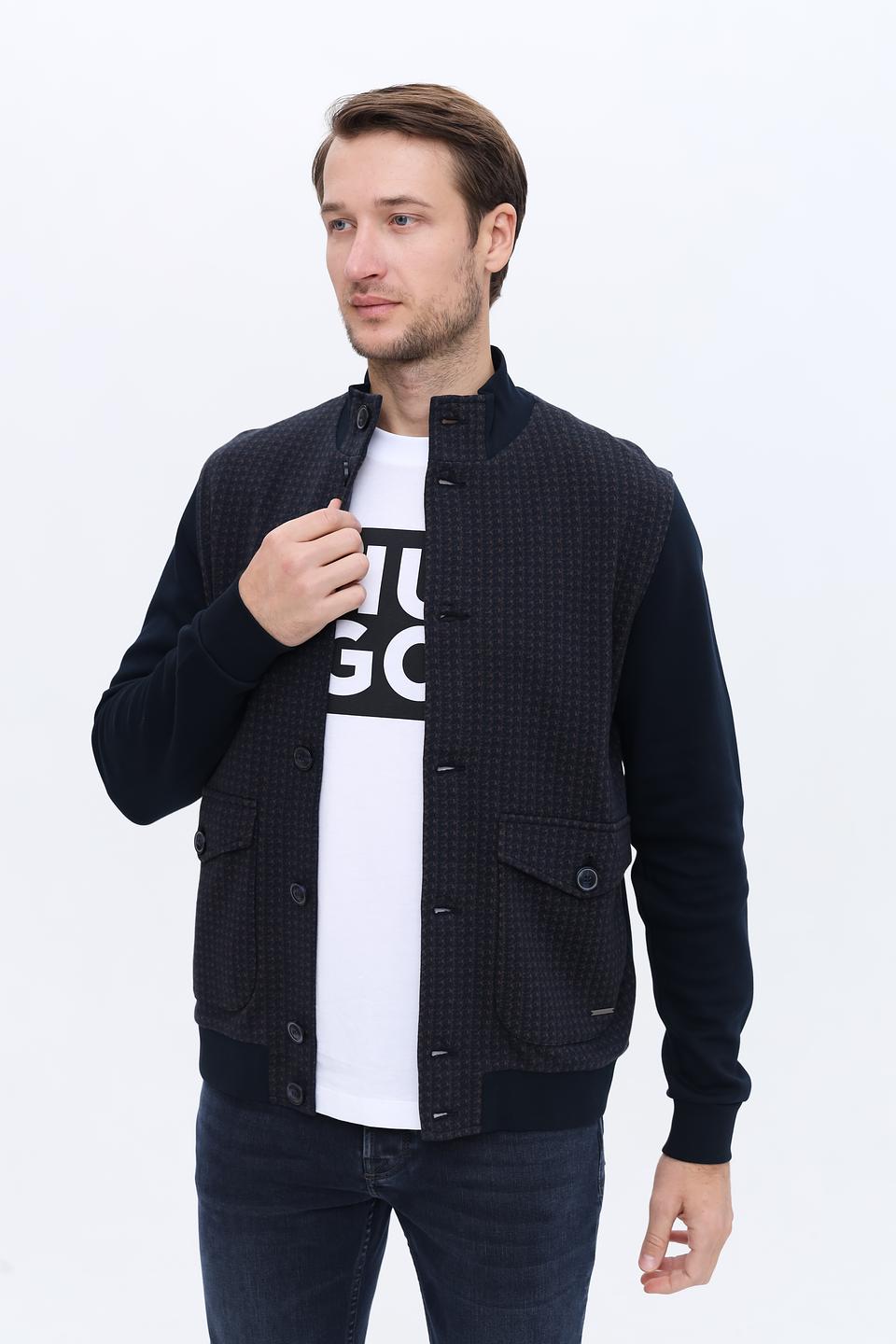 Кардиган Bugatti мужской тёмно-синий