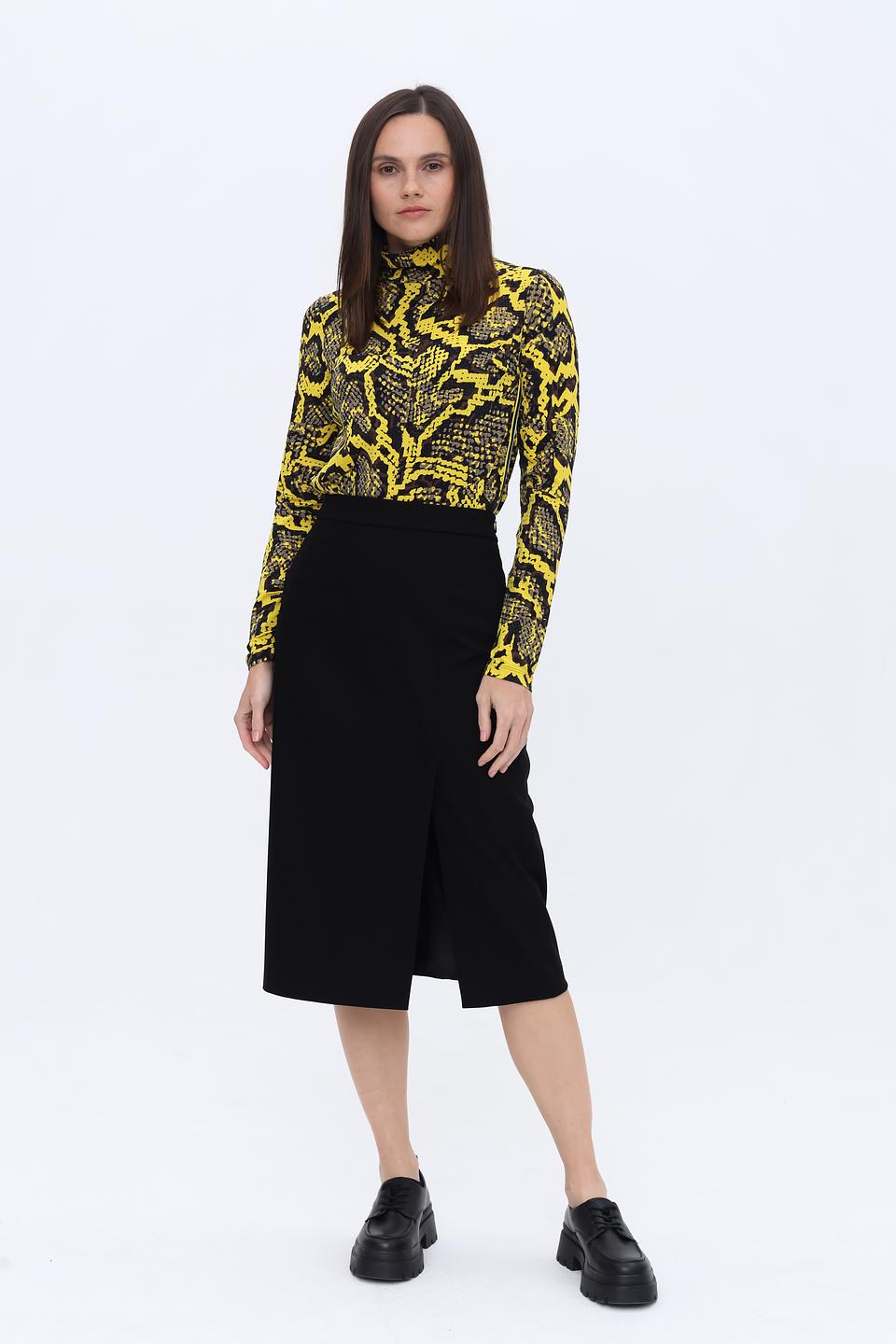 Юбка Gardeur чёрная с разрезом