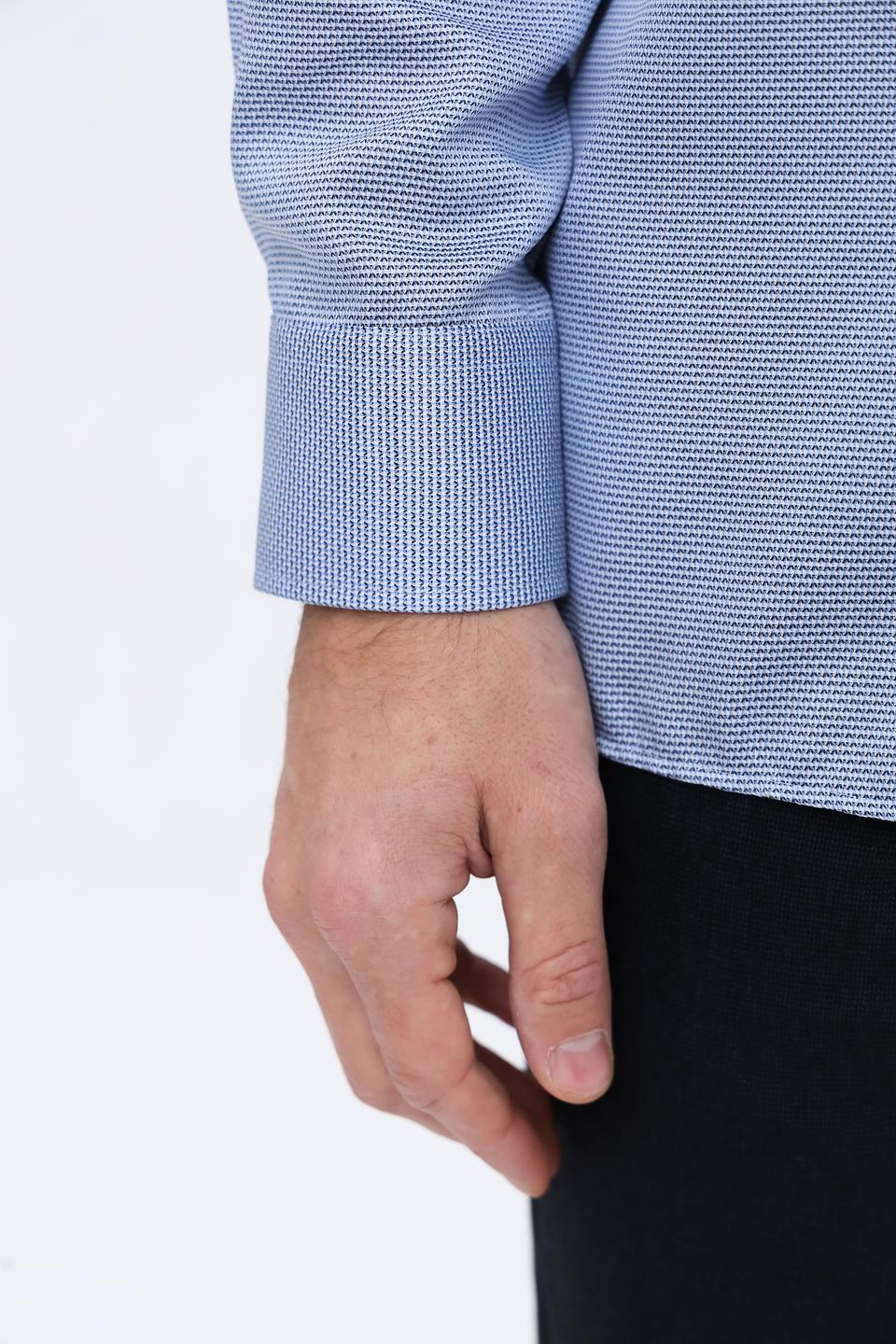 Рубашка Casa Moda голубая приталенная